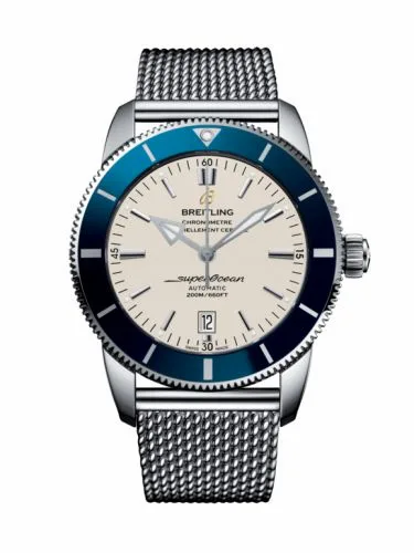 Breitling Superocean Heritage II 46 Stainless Steel / Blue / Silver / Milanese AB202016/G828/152A (aka: AB202016|G828|152A)